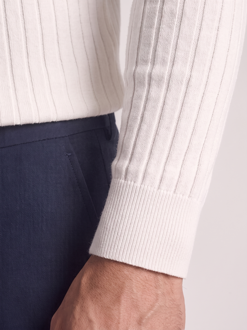Men's Slim Fit Long Sleeve Polo Shirt