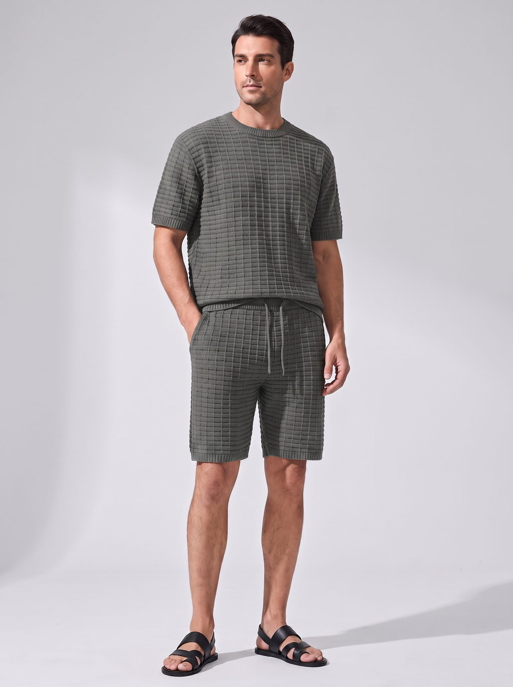 Men's Casual Summer Shirt & Shorts Set