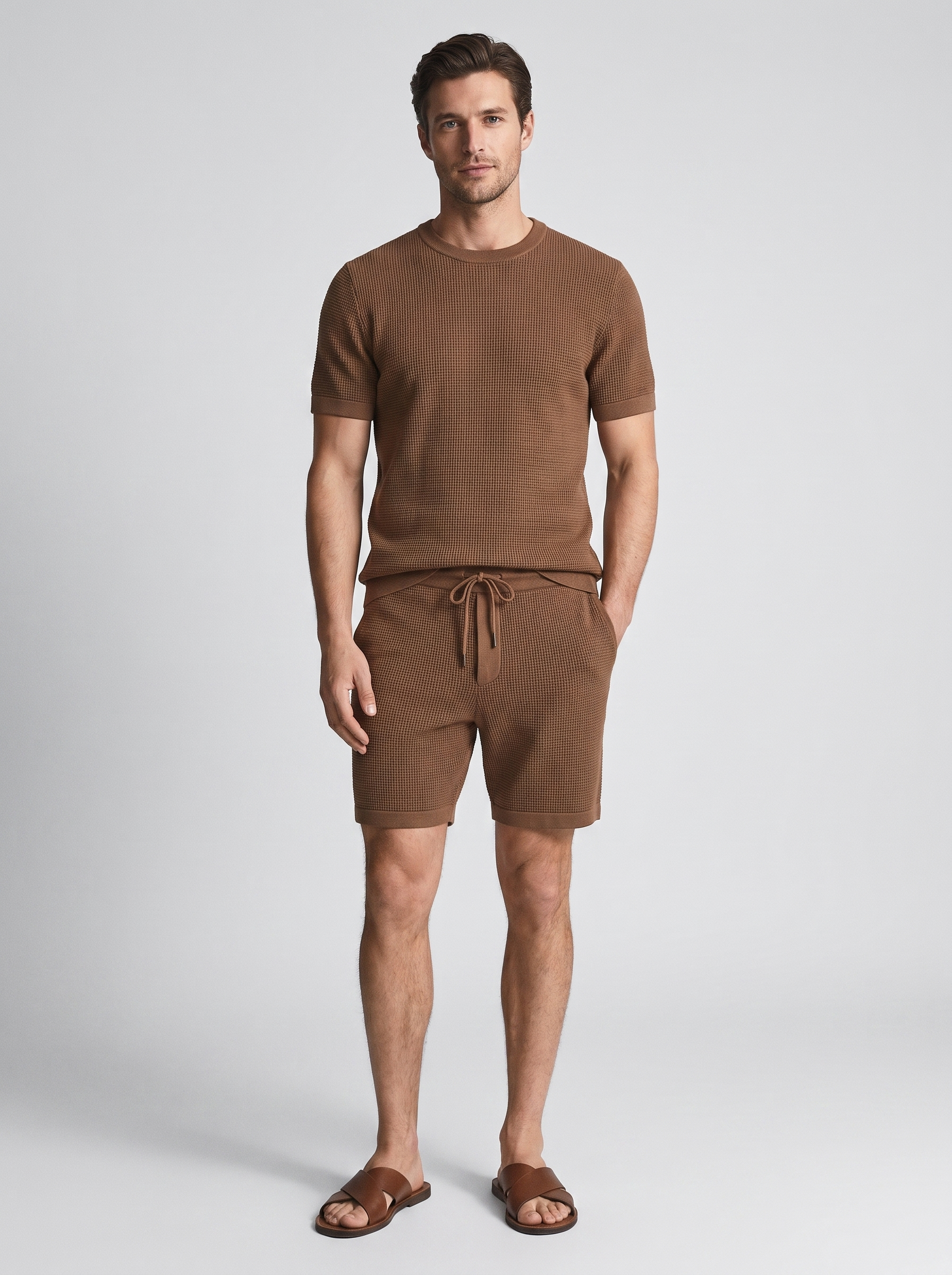 Men's Casual Summer Shirt & Shorts Set