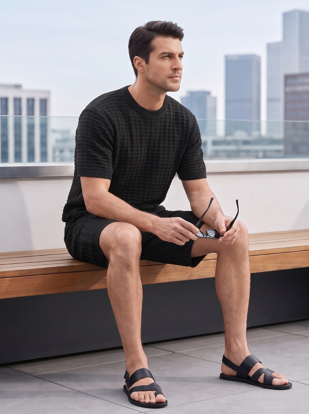 Men's Casual Summer Shirt & Shorts Set
