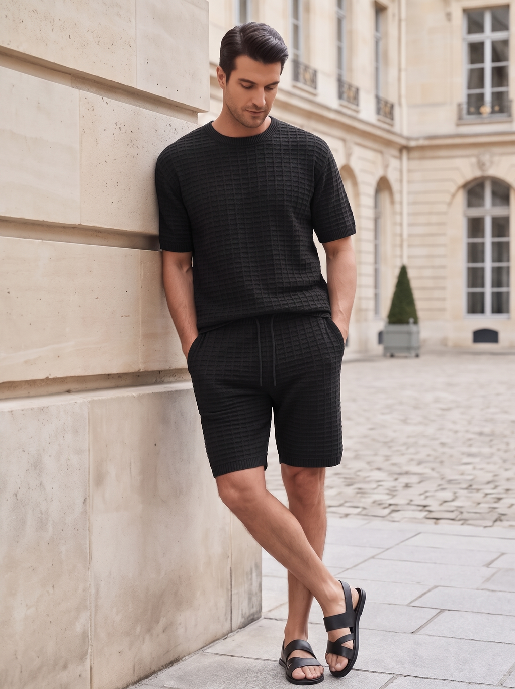 Men's Casual Summer Shirt & Shorts Set