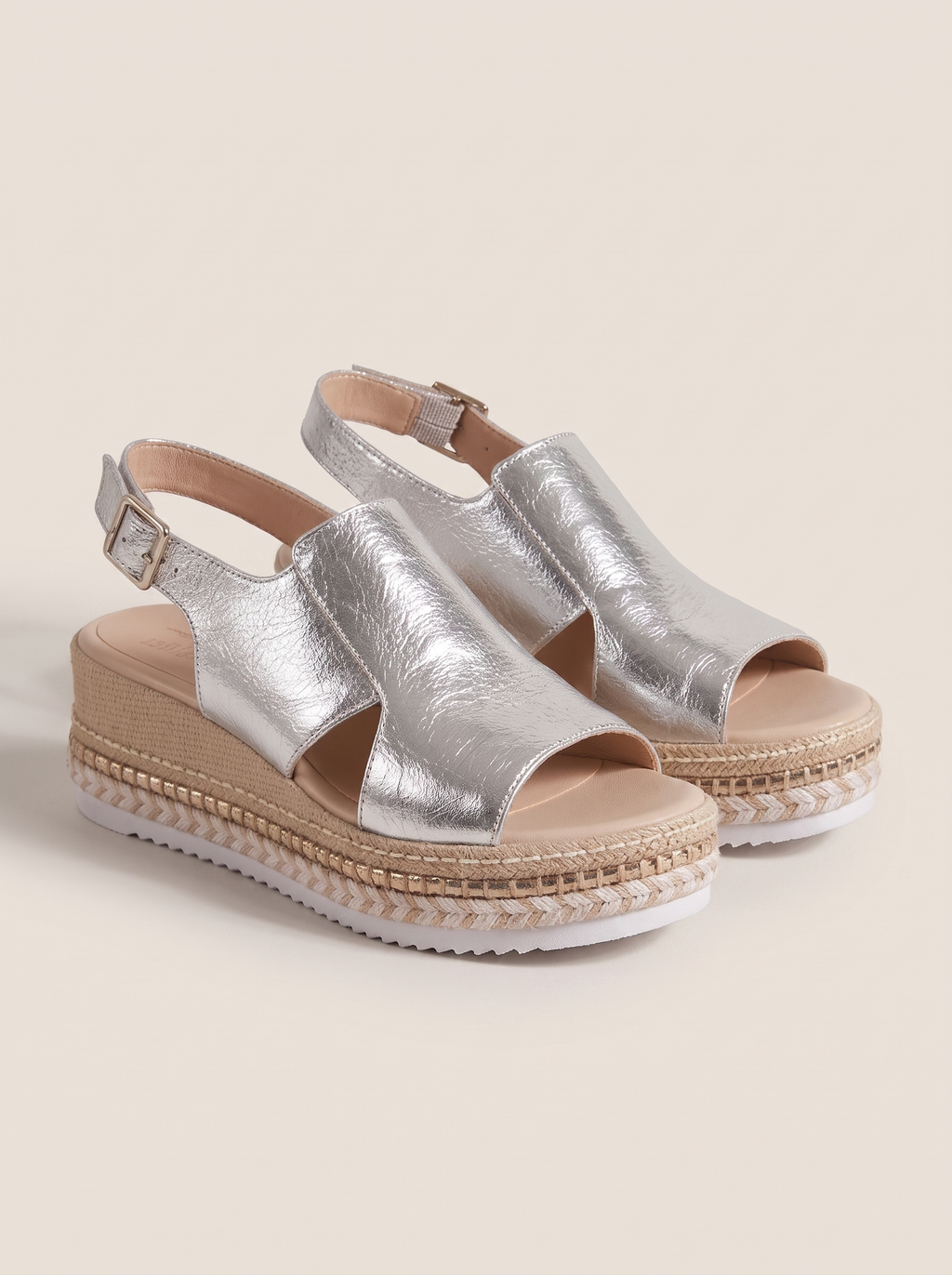 Women's Buckle Wedge Sandals with Hollow Fish Mouth Design