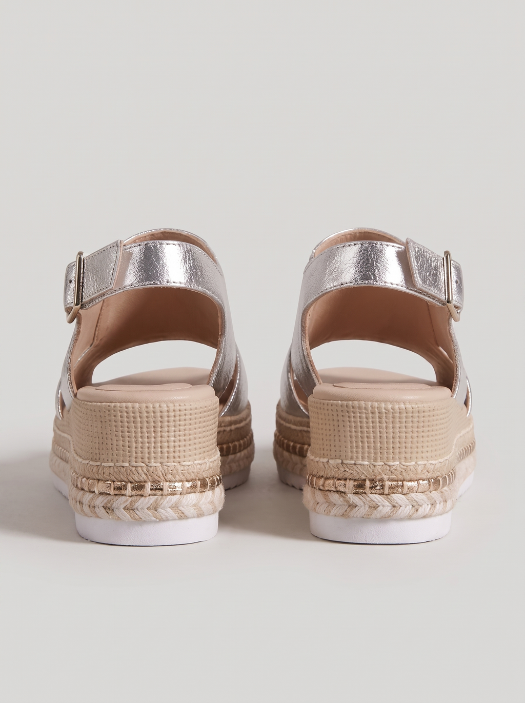 Women's Buckle Wedge Sandals with Hollow Fish Mouth Design