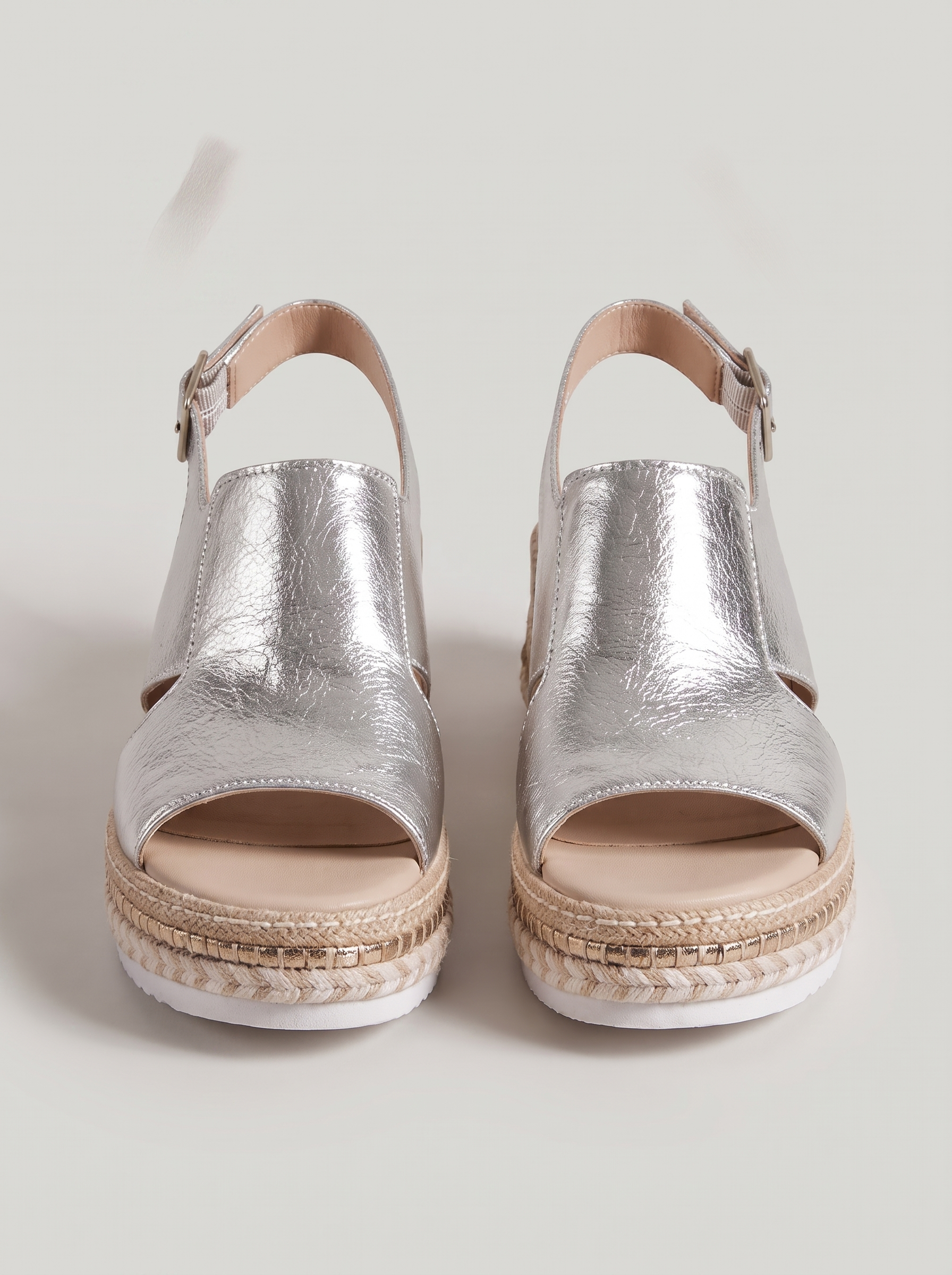 Women's Buckle Wedge Sandals with Hollow Fish Mouth Design