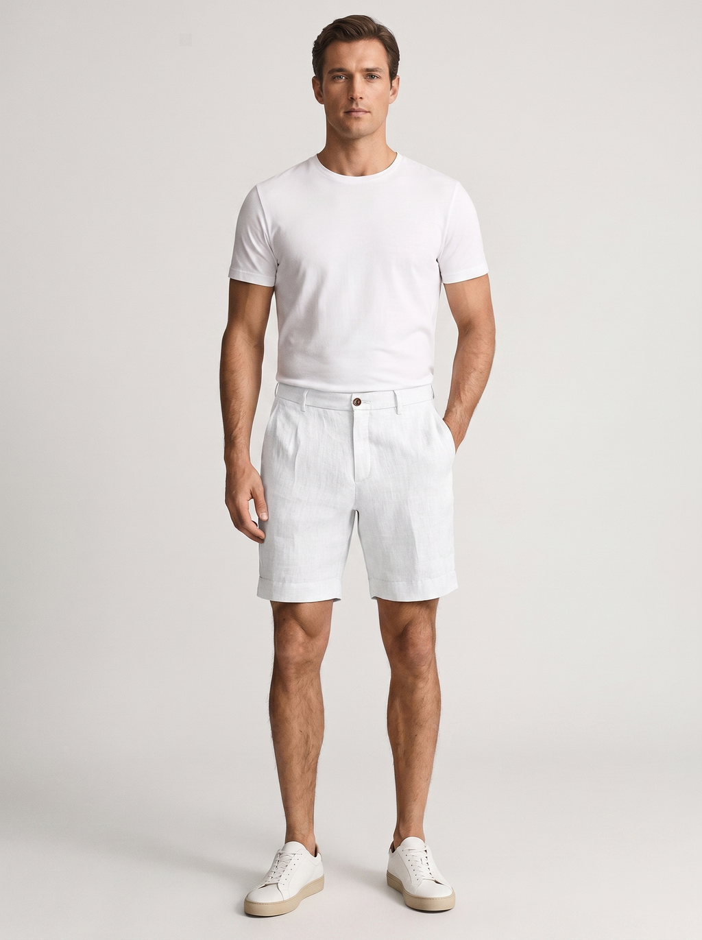Men's Linen Chino Shorts for Casual Summer Style