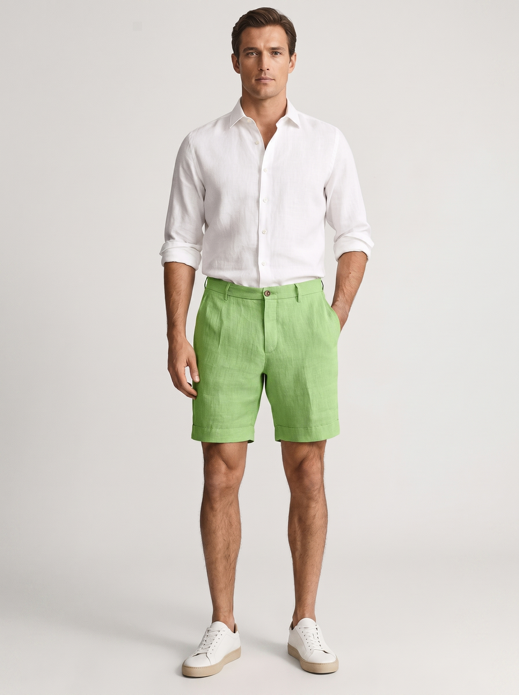 Men's Linen Chino Shorts for Casual Summer Style