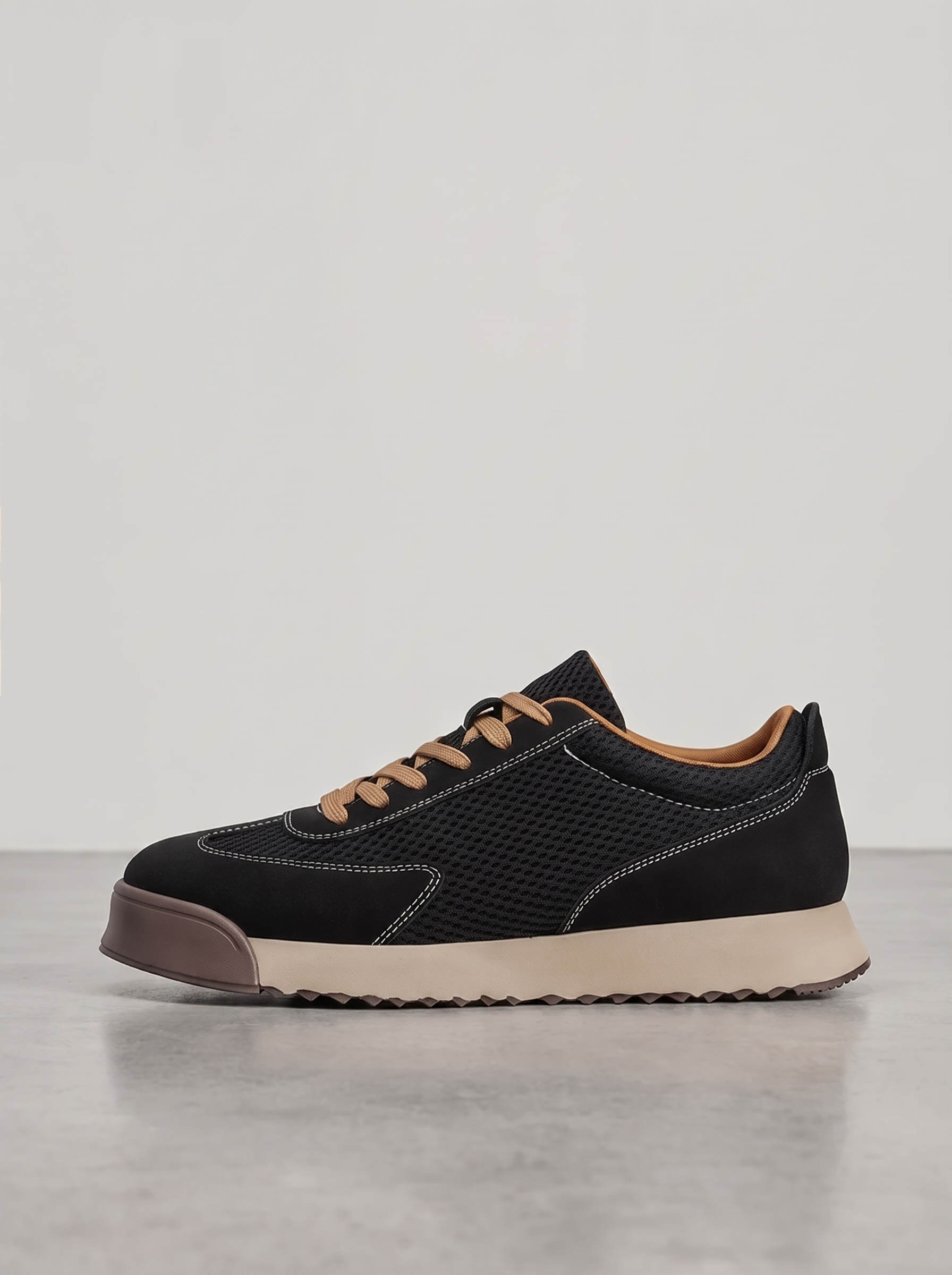 Men's Retro Sneakers - Thick Sole Trainers