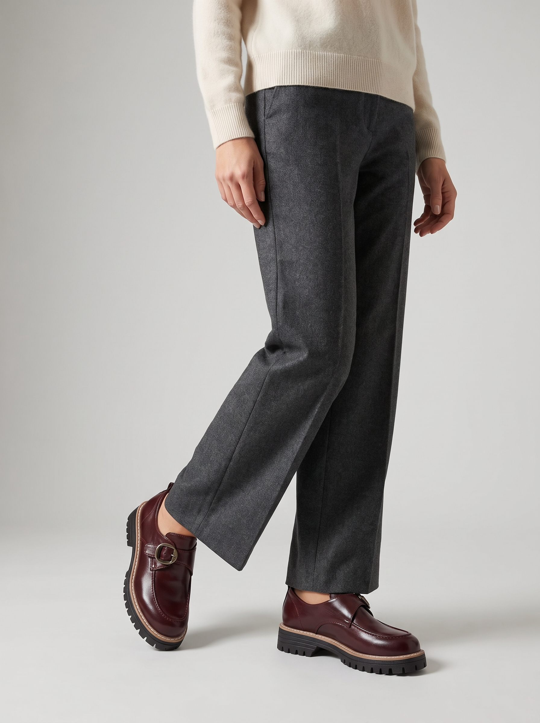 Women’s Loafer Thick-Soled Dress Shoes