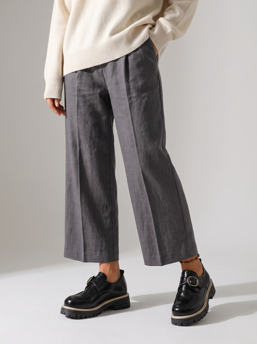 Women’s Loafer Thick-Soled Dress Shoes
