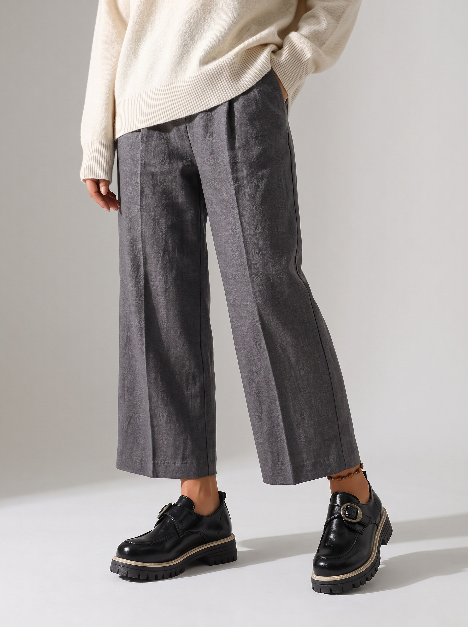 Women’s Loafer Thick-Soled Dress Shoes