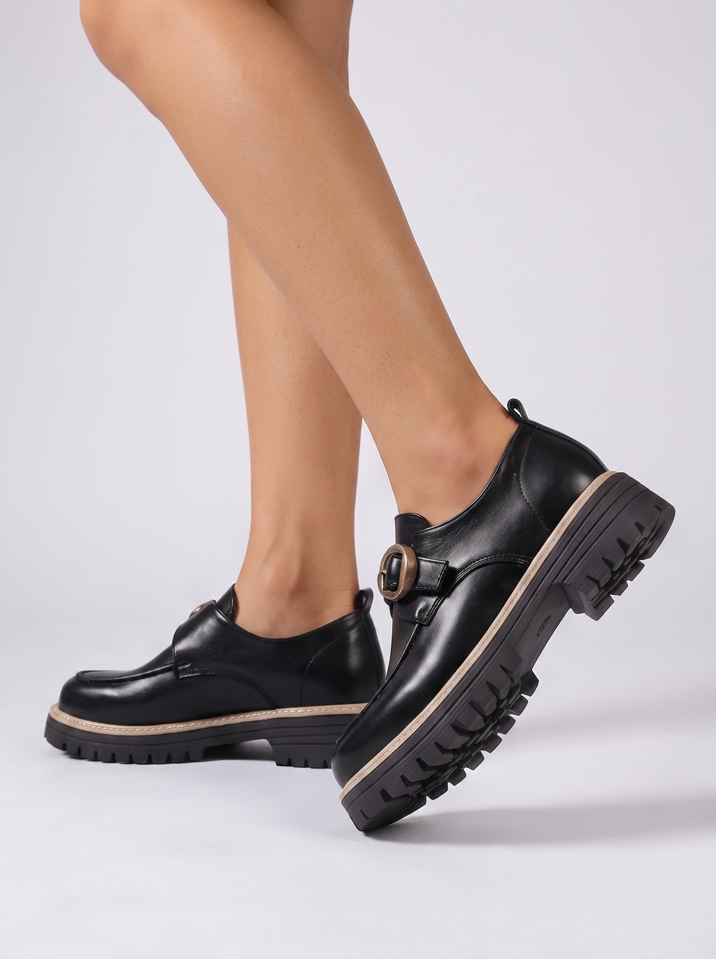 Women’s Loafer Thick-Soled Dress Shoes