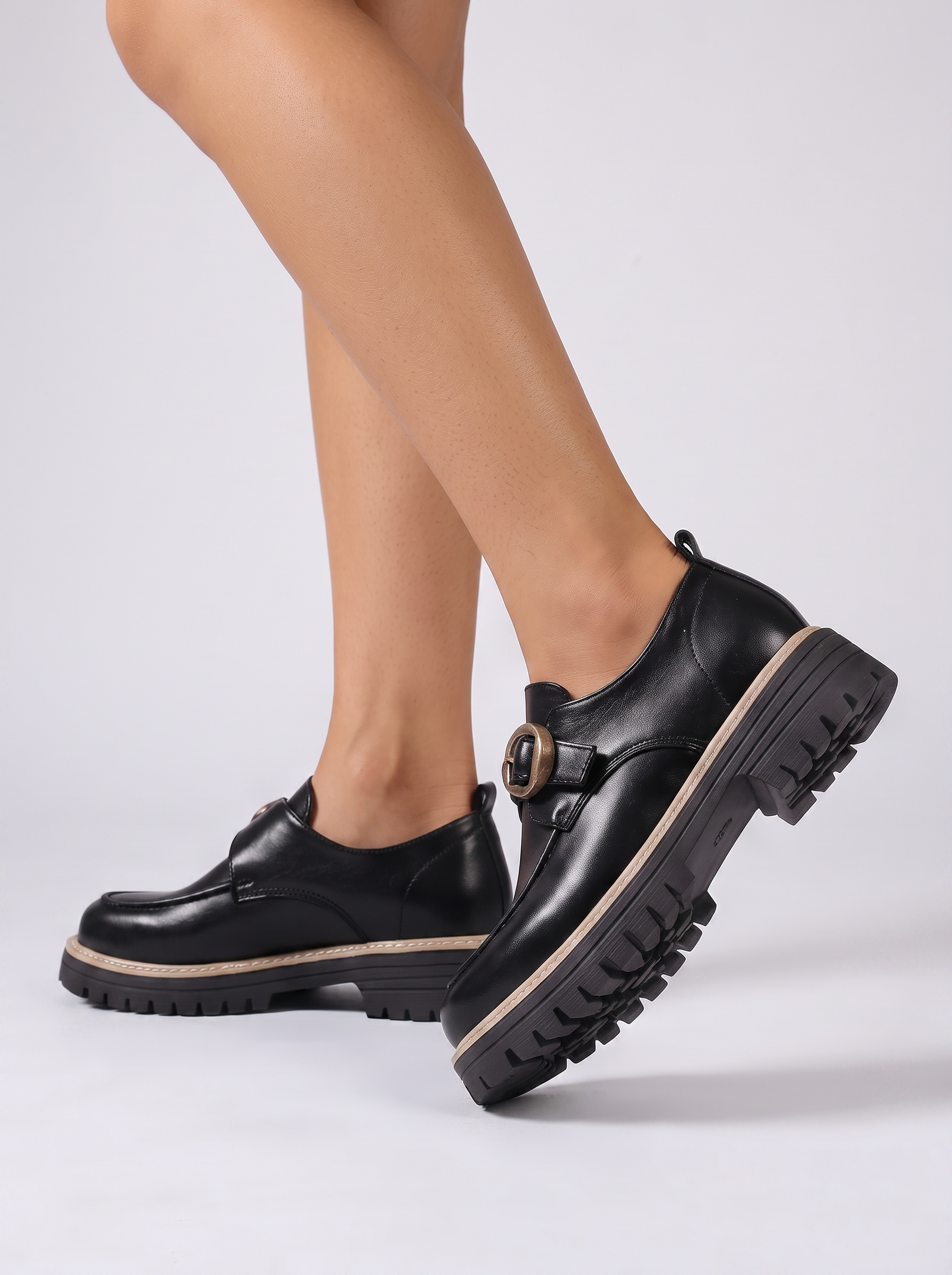 Women’s Loafer Thick-Soled Dress Shoes