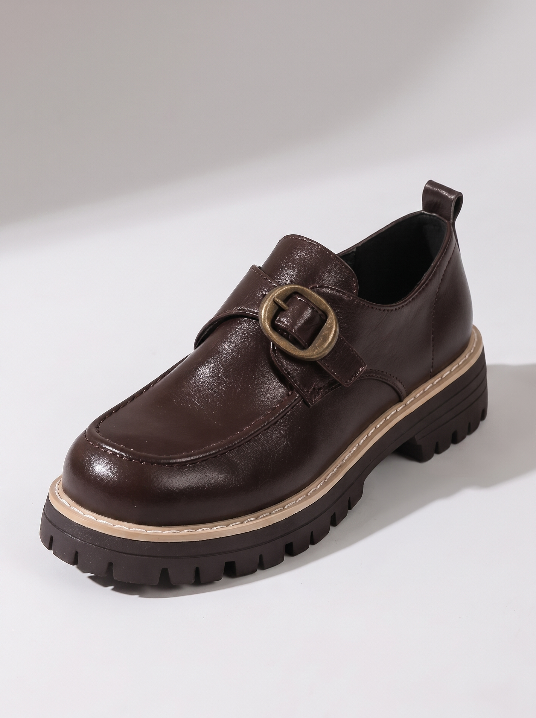 Women’s Loafer Thick-Soled Dress Shoes