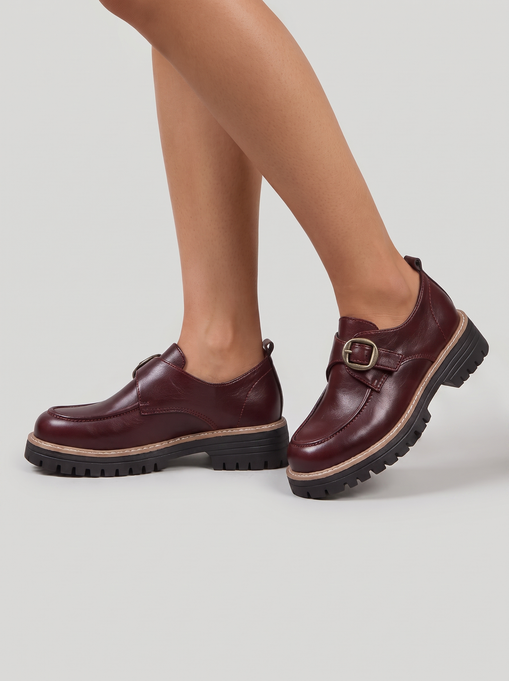 Women’s Loafer Thick-Soled Dress Shoes