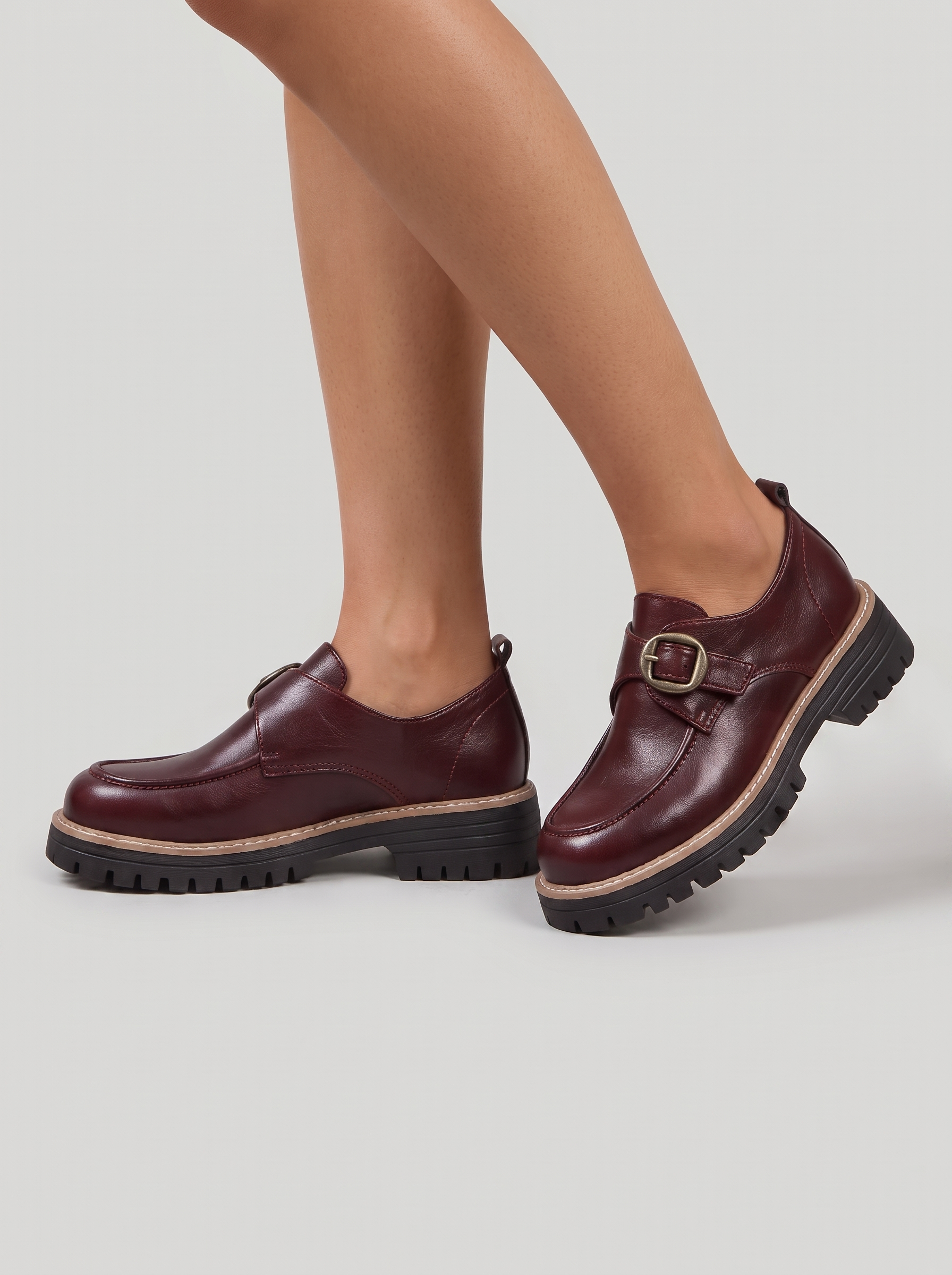 Women’s Loafer Thick-Soled Dress Shoes