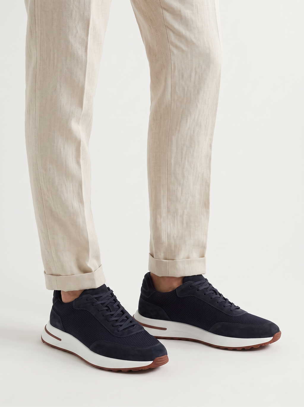 Men's Lightweight Suede Casual Trainers for Everyday Wear