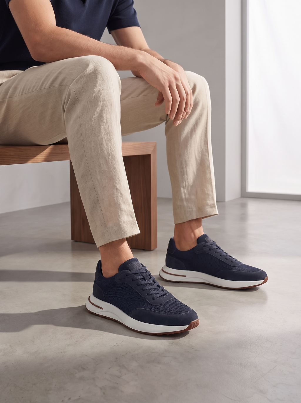 Men's Lightweight Suede Casual Trainers for Everyday Wear