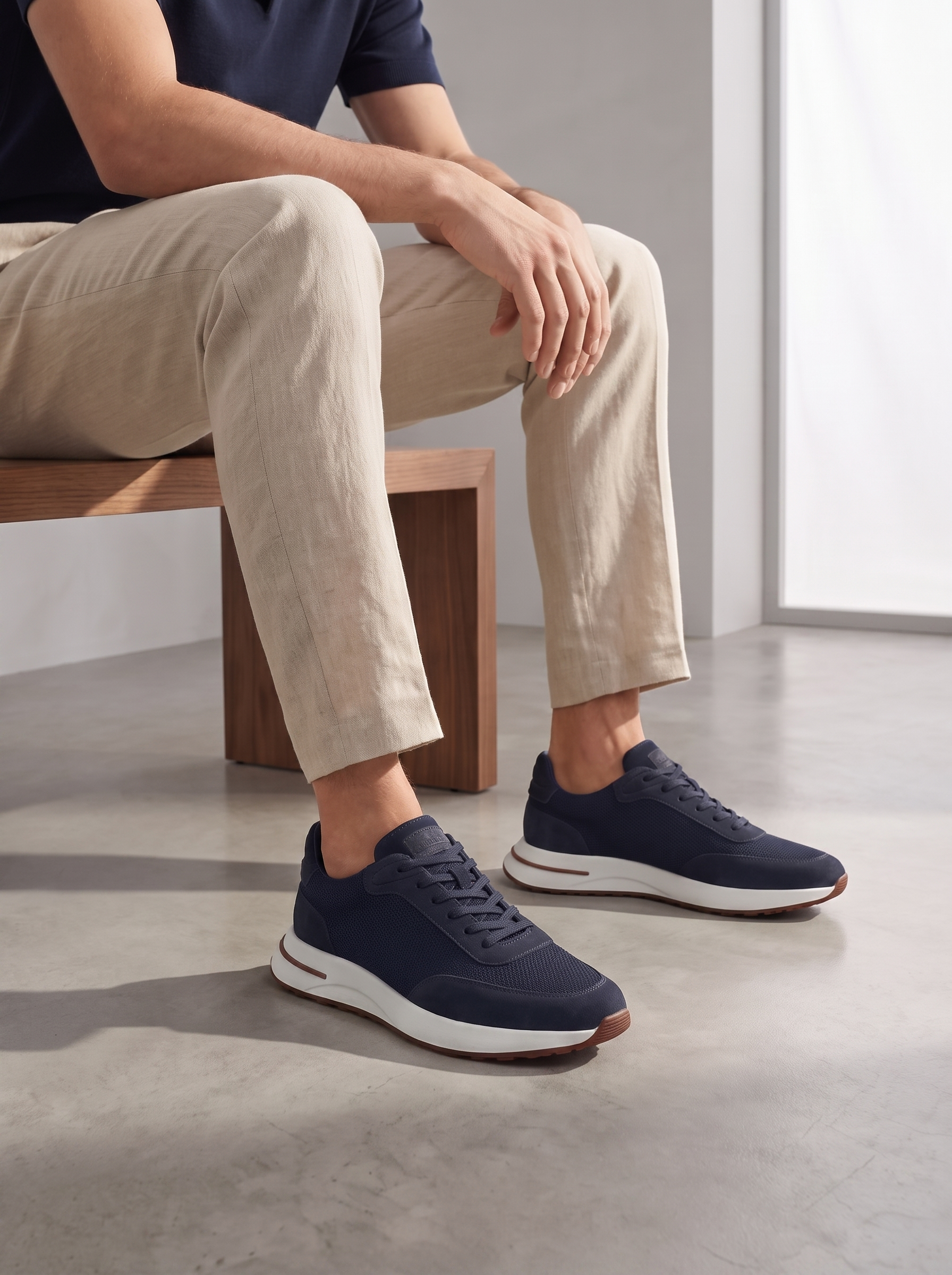 Men's Lightweight Suede Casual Trainers for Everyday Wear