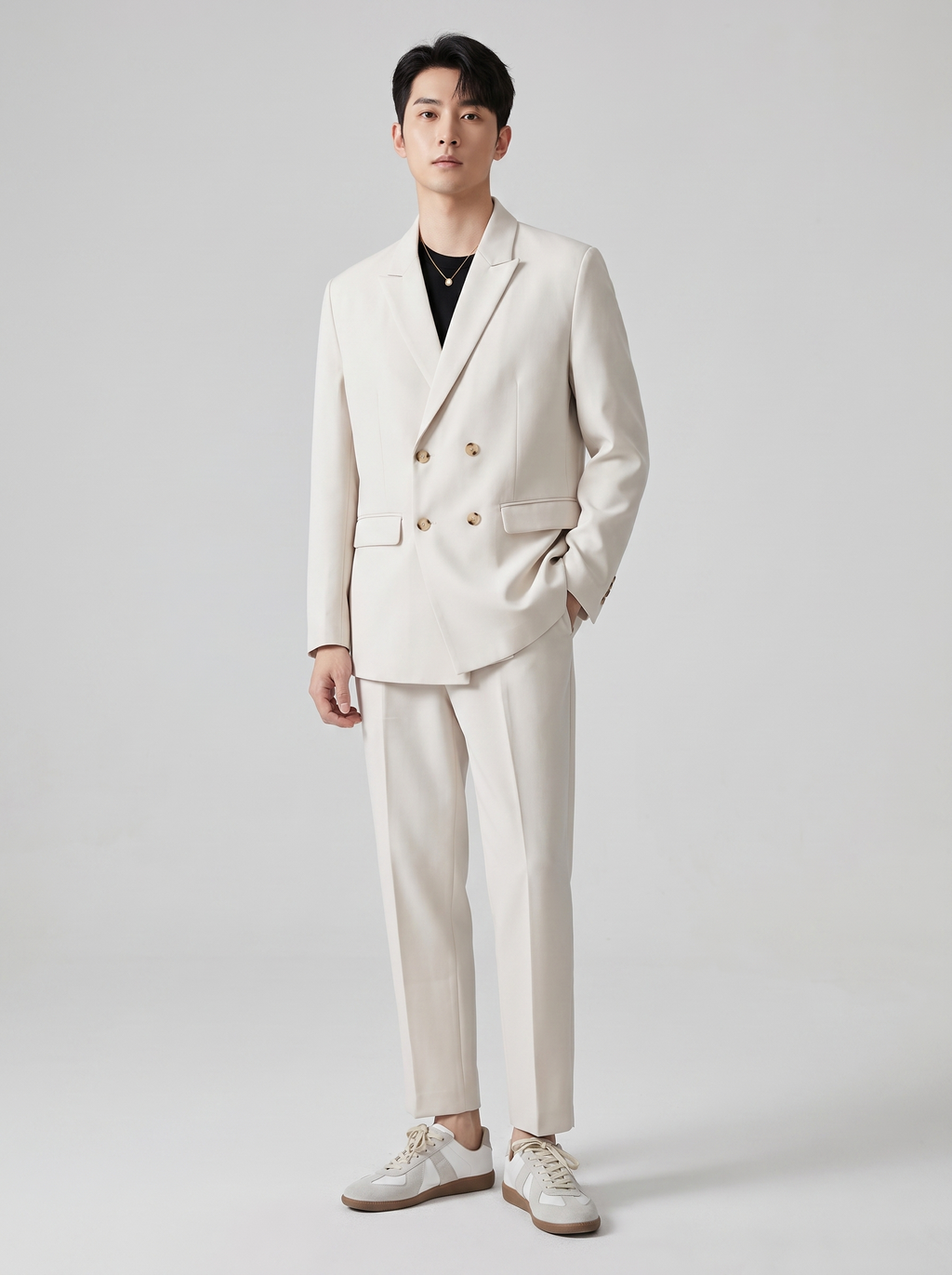 Men's Casual Loose Fit Summer Suit Set