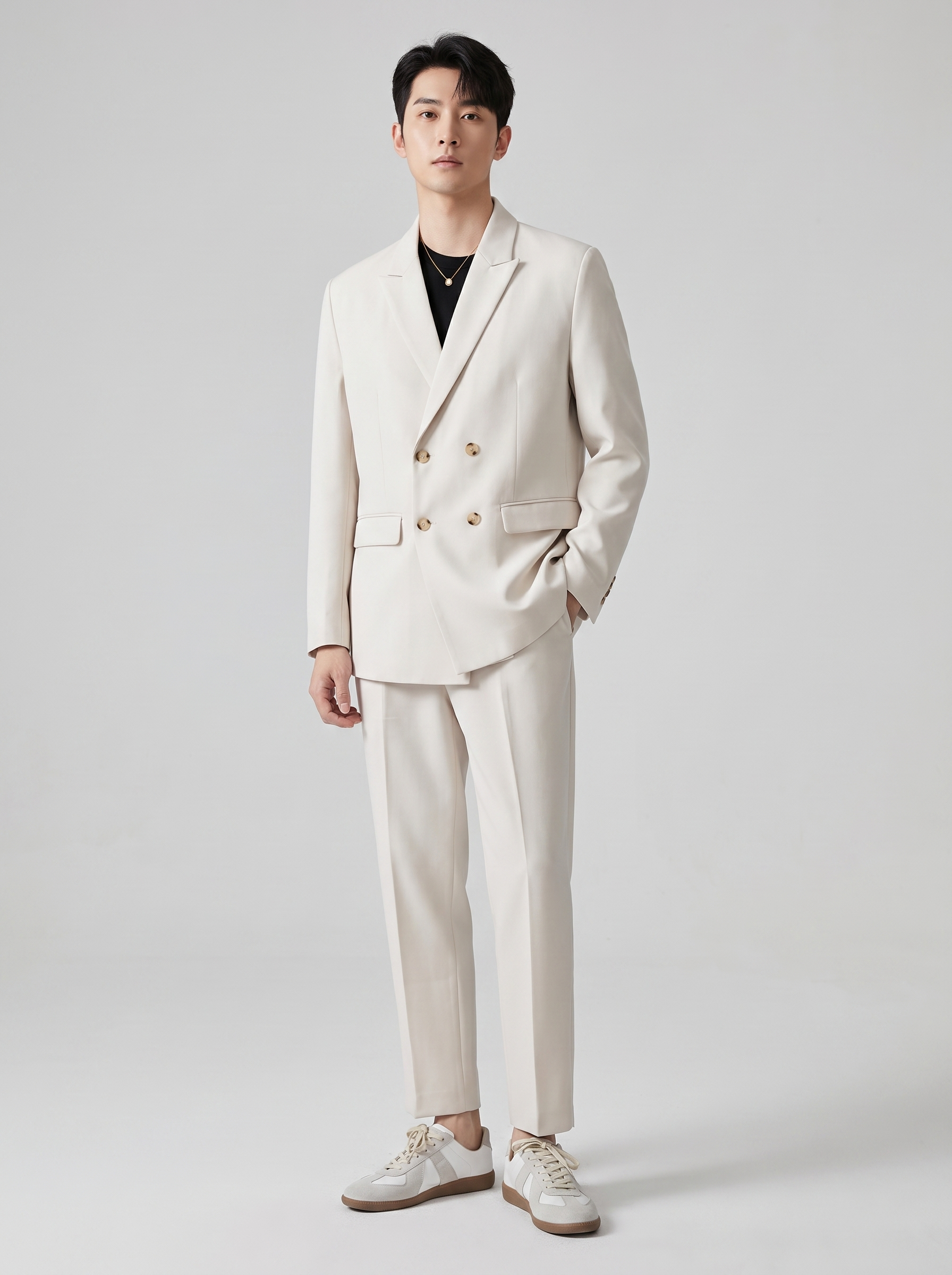 Men's Casual Loose Fit Summer Suit Set
