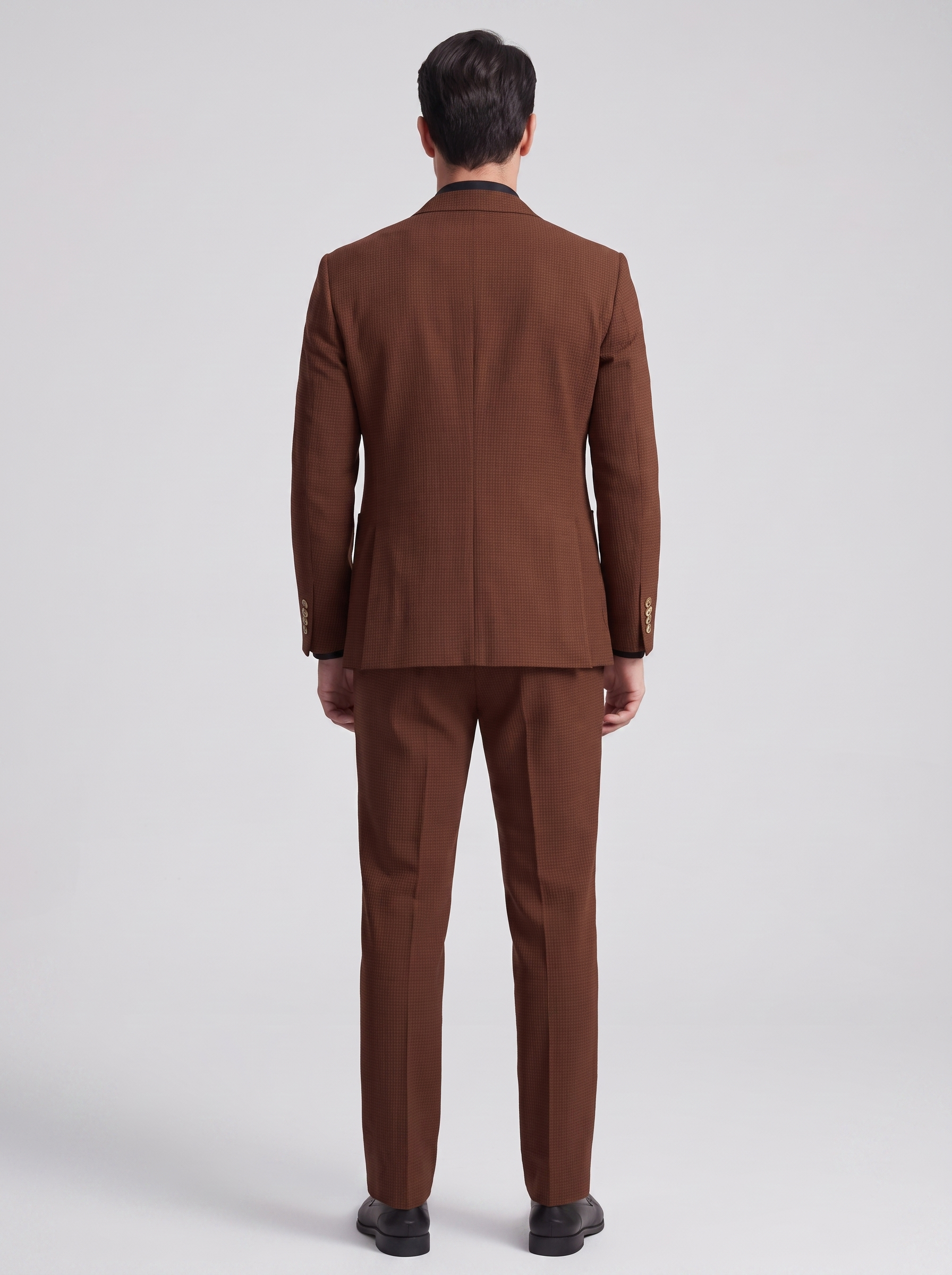 Men's Casual Waffle Pattern Suit