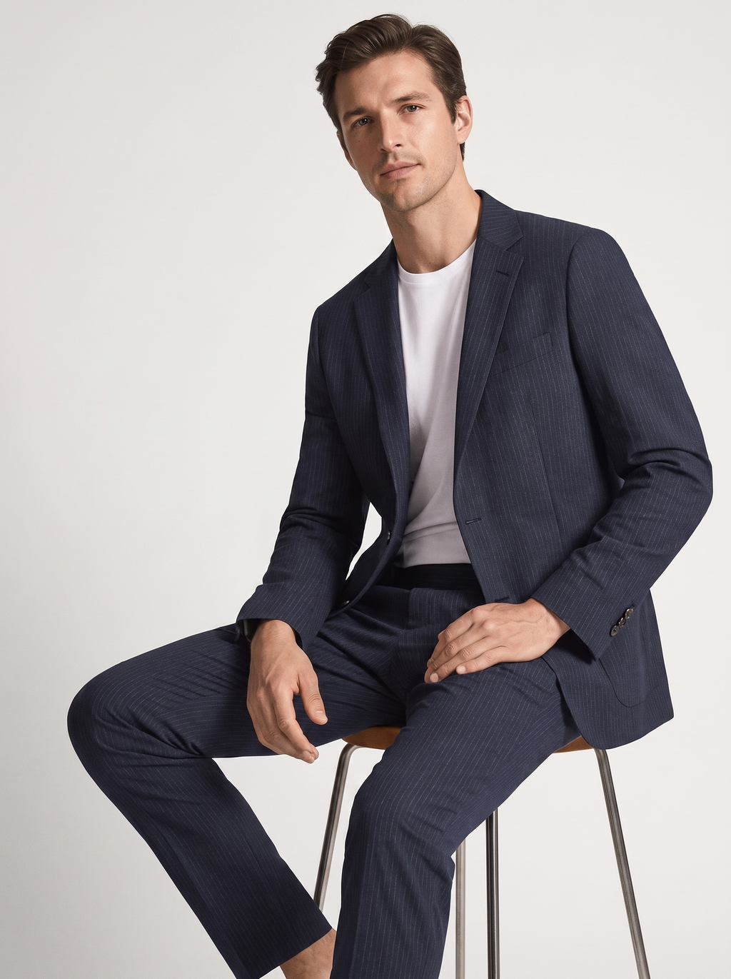 Men's Casual Waffle Pattern Suit