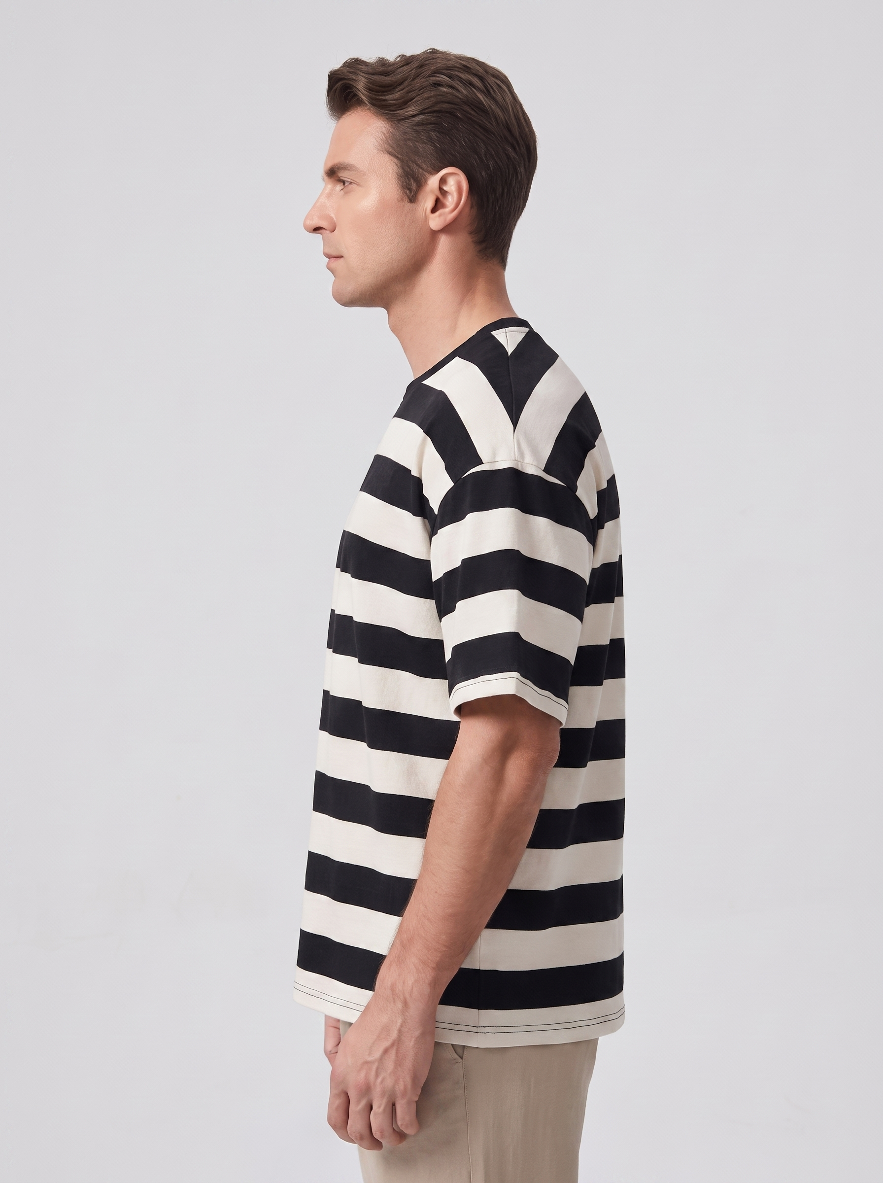 Men's Loose Round Neck Short Sleeve Top
