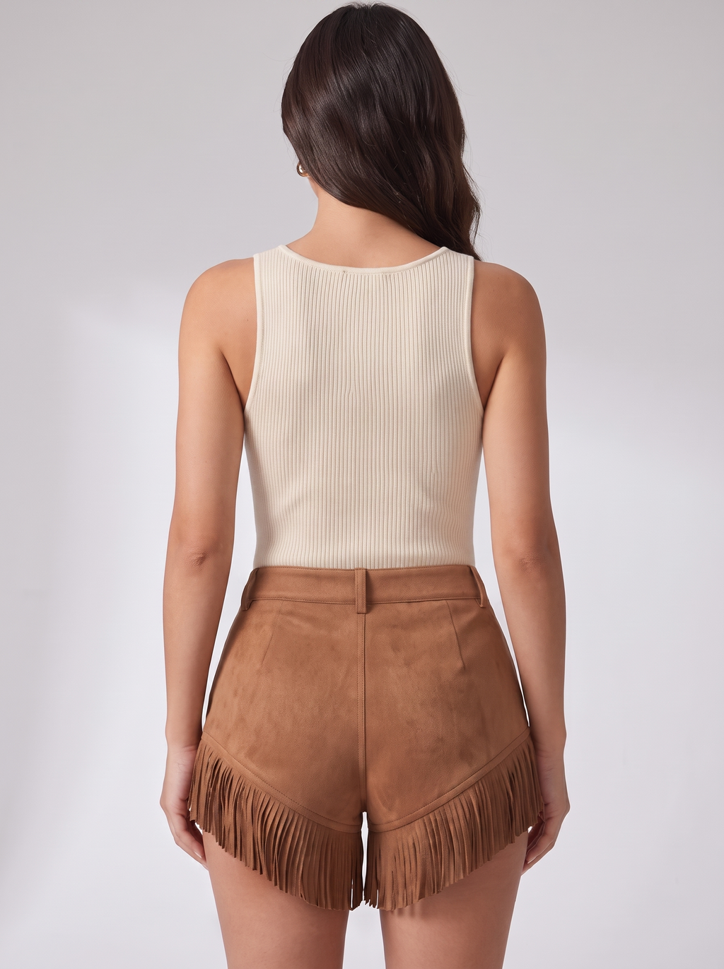 Women's Retro Western-Style Tassel Suede Shorts