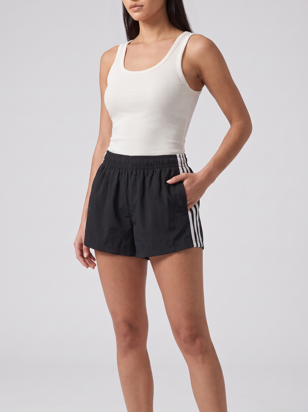 Women's Retro High Waist Athletic Shorts