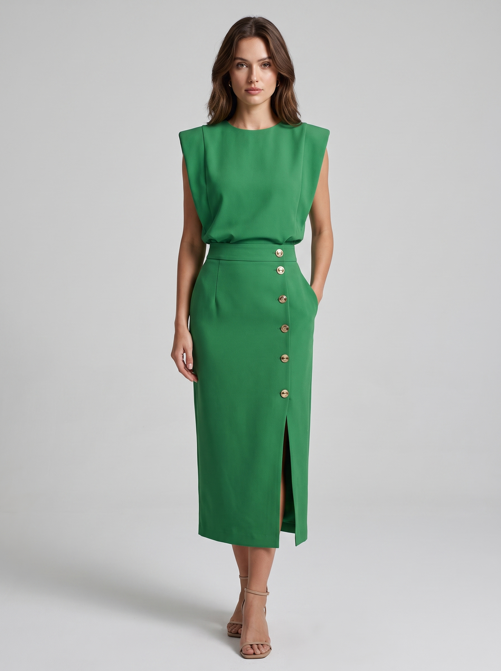 Women's Casual Sleeveless Summer Midi Dress