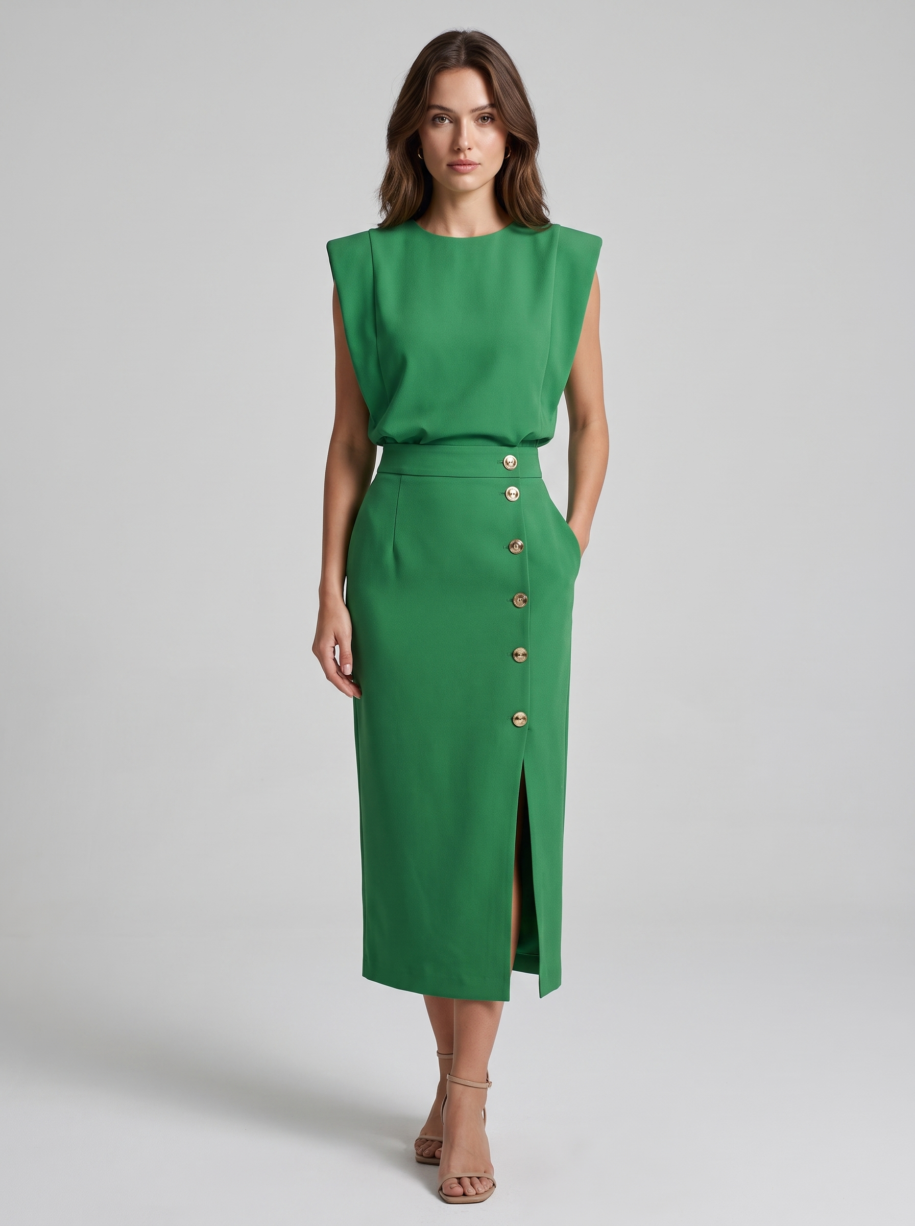 Women's Casual Sleeveless Summer Midi Dress