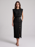 Women's Casual Sleeveless Summer Midi Dress