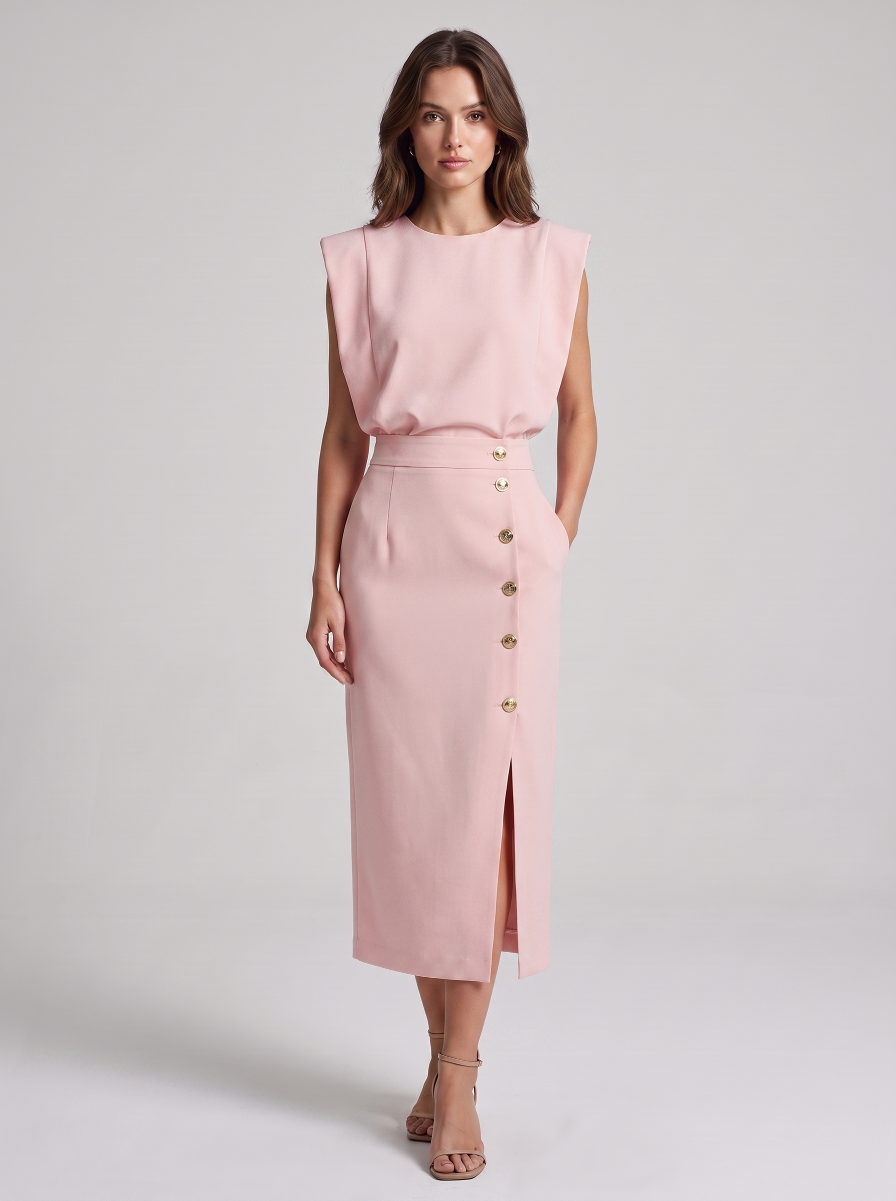 Women's Casual Sleeveless Summer Midi Dress