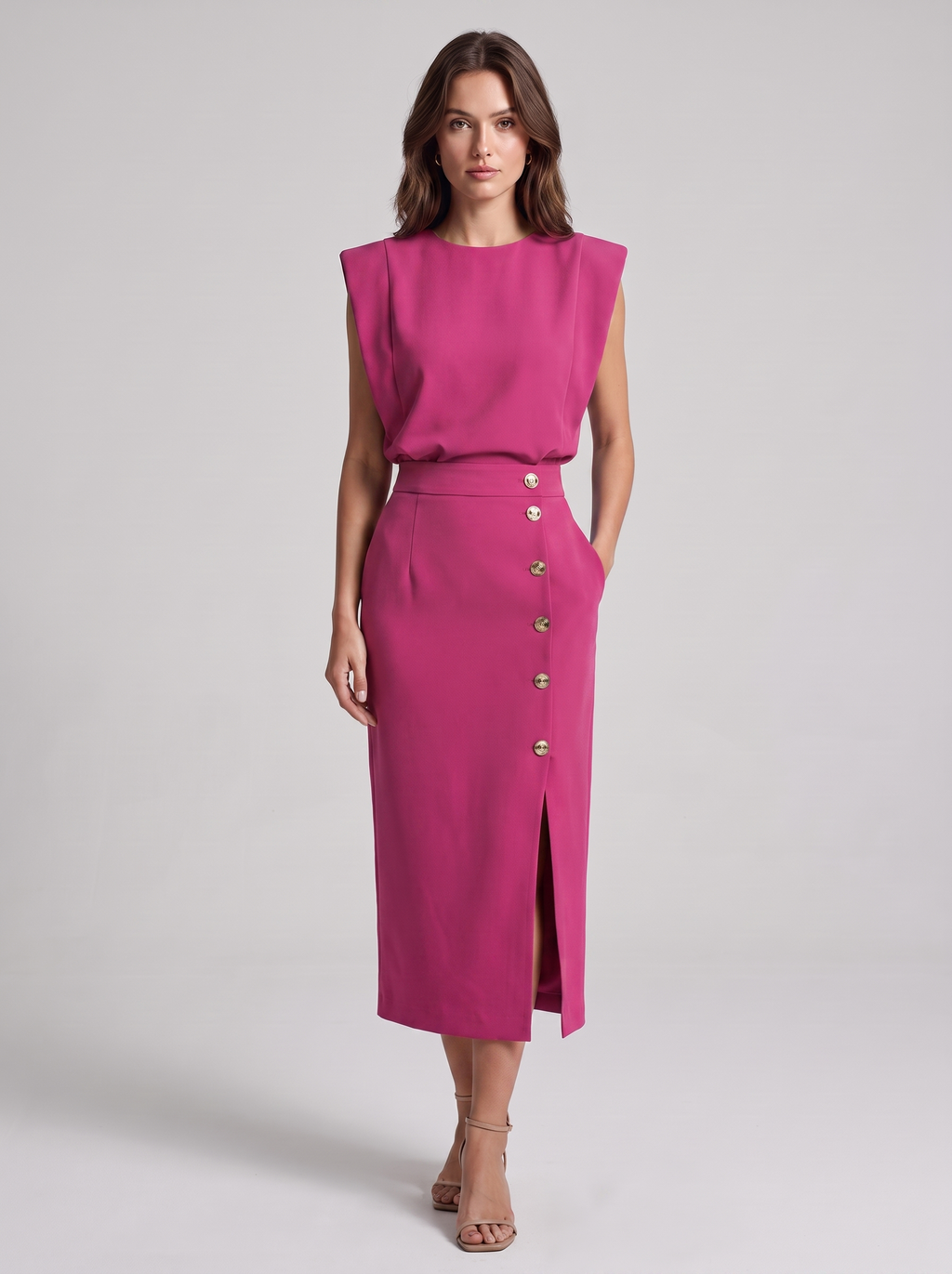 Women's Casual Sleeveless Summer Midi Dress