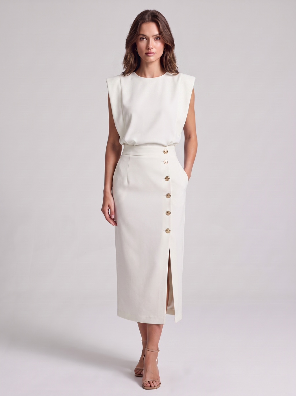 Women's Casual Sleeveless Summer Midi Dress