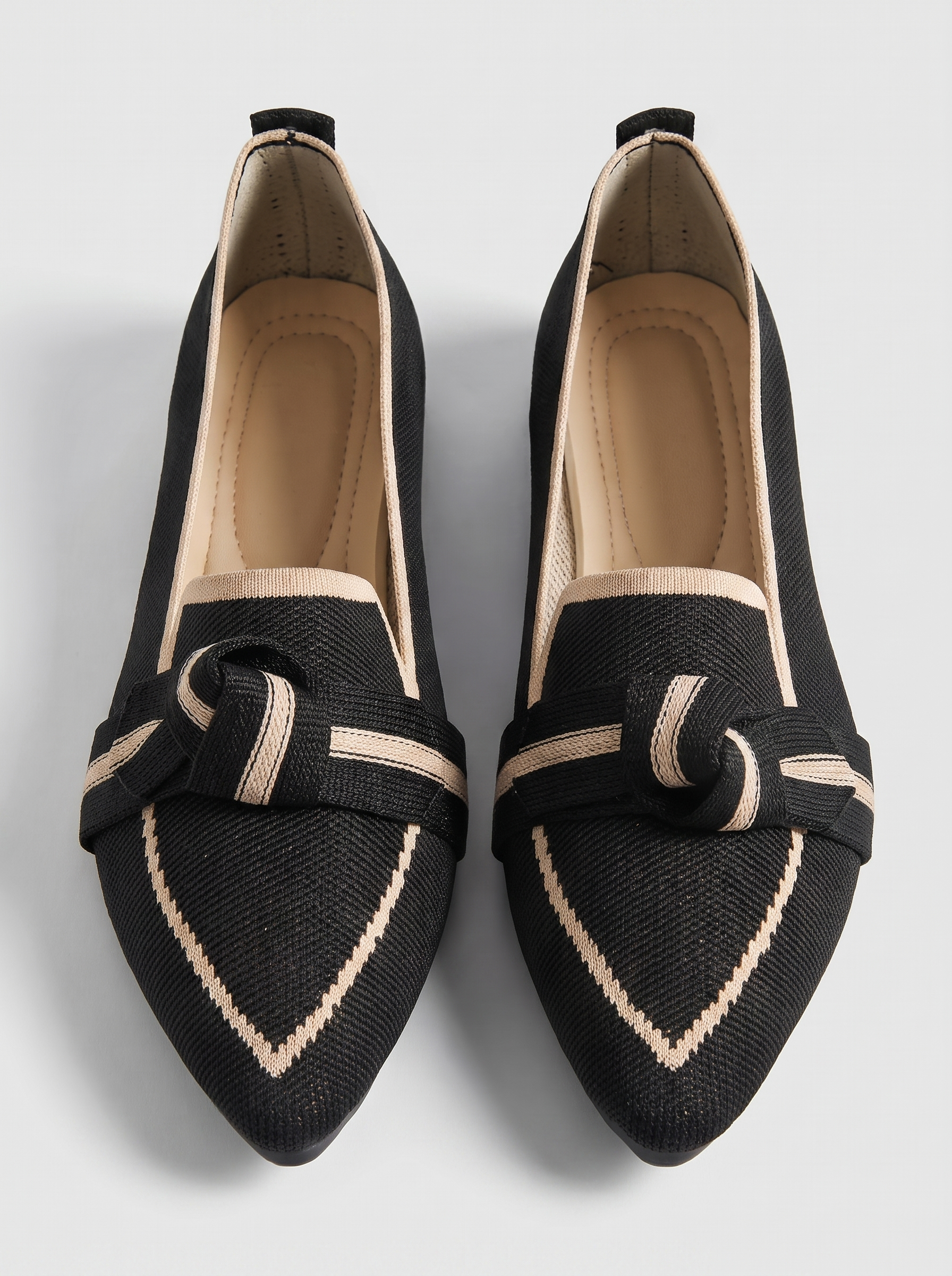 Women's Ballet Flats with Charming Button Details
