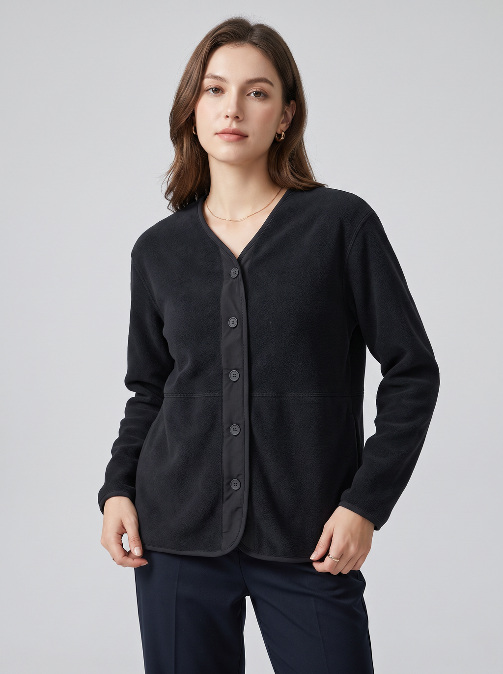 Women's Casual Fleece Cardigan