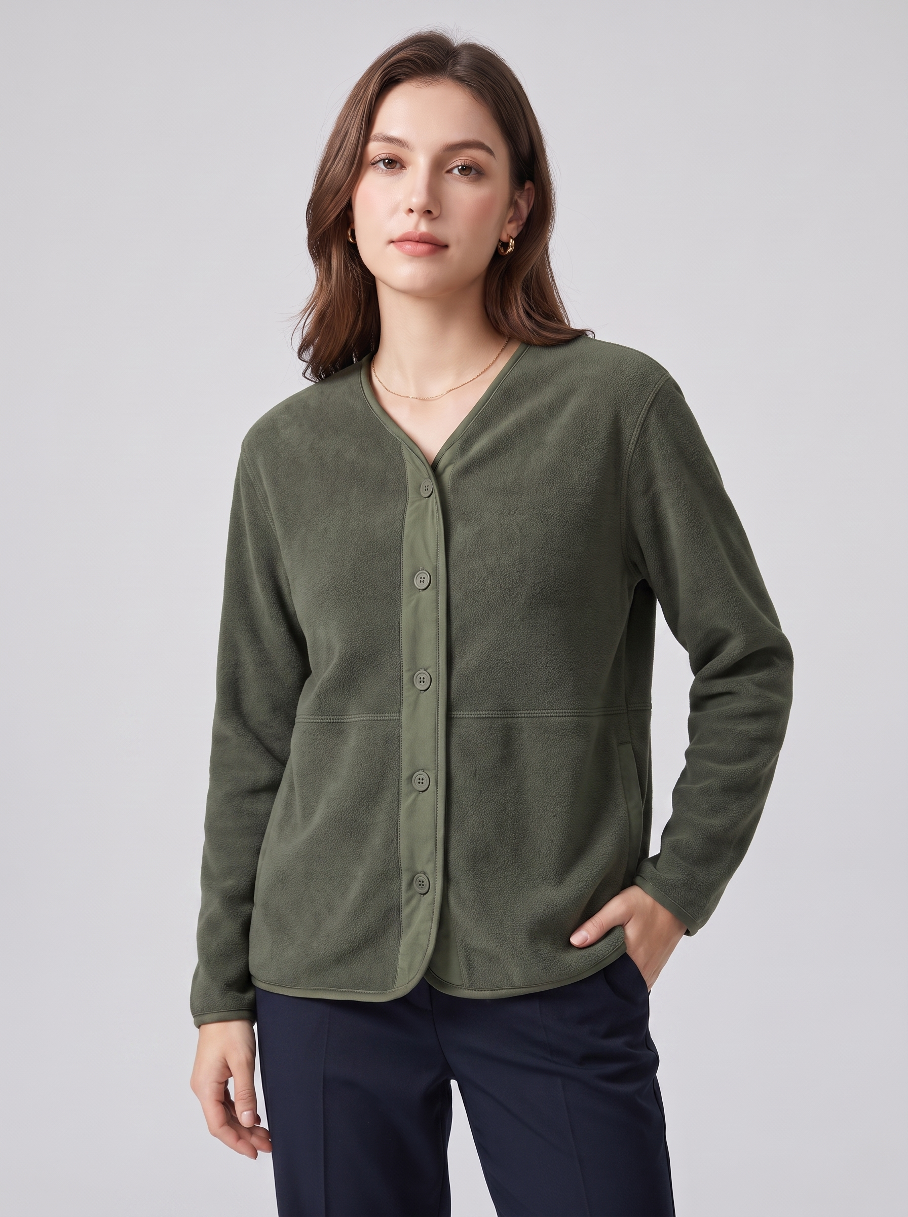 Women's Casual Fleece Cardigan