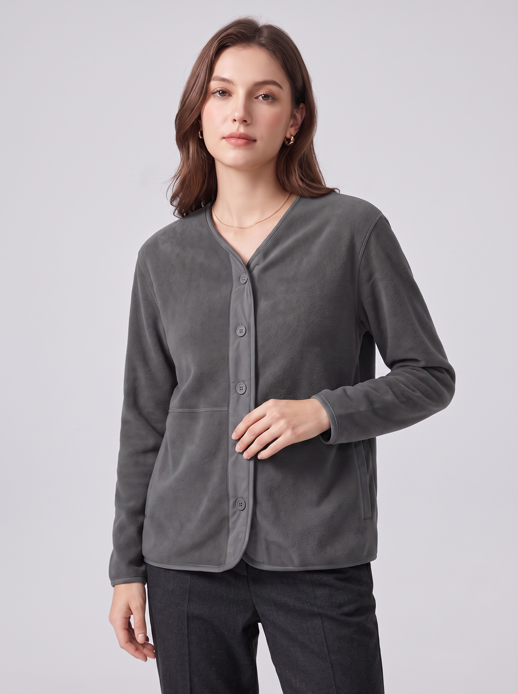 Women's Casual Fleece Cardigan