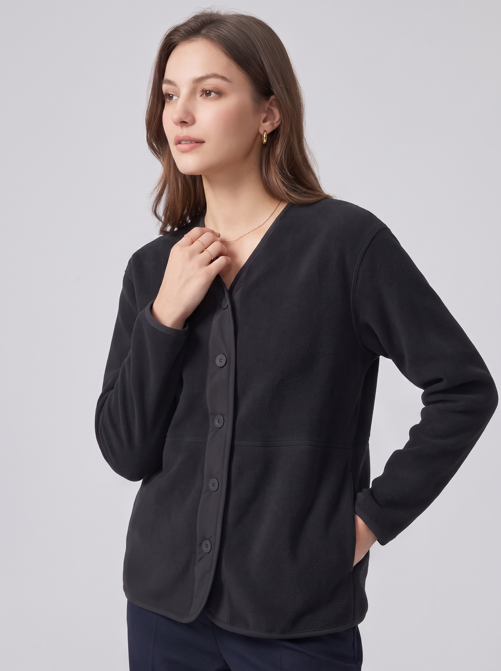 Women's Casual Fleece Cardigan