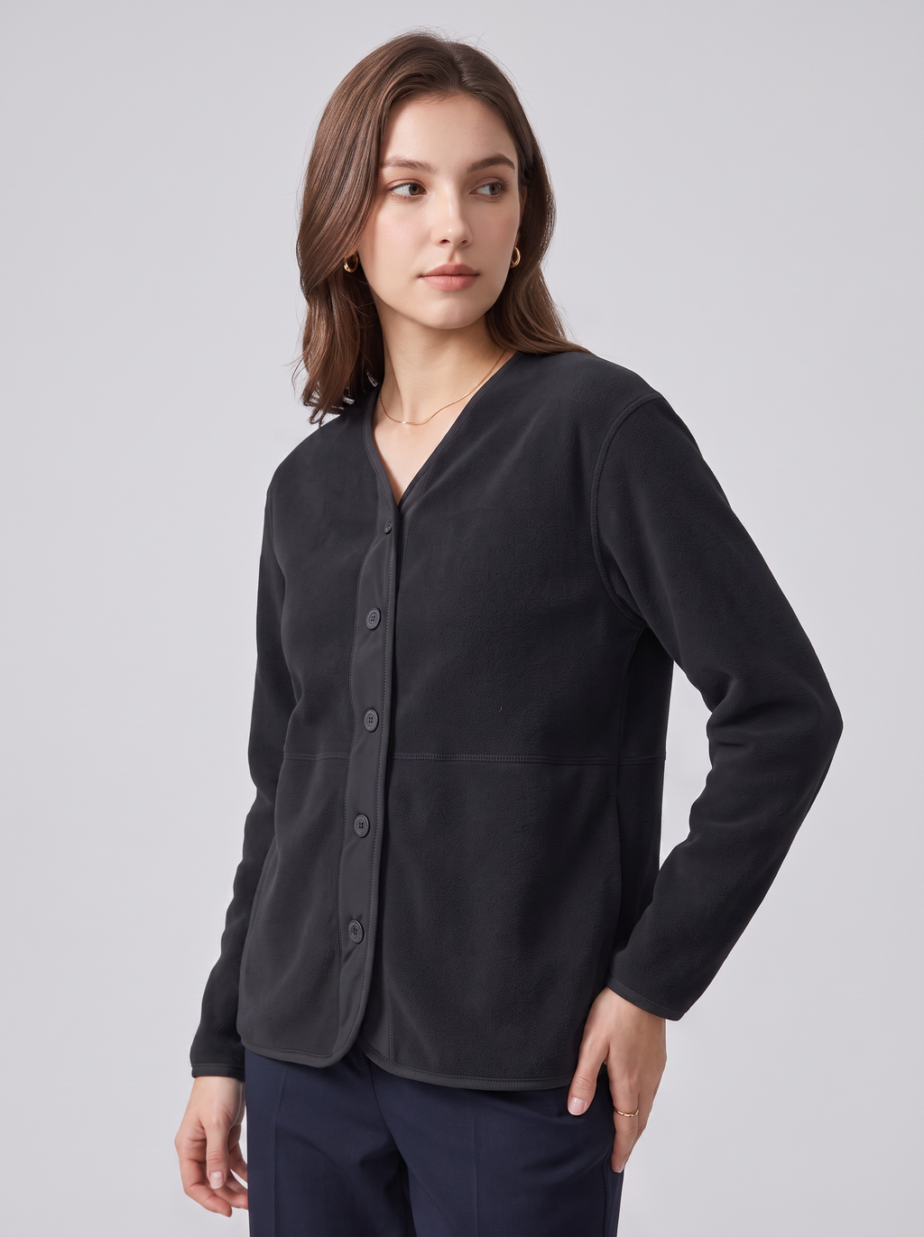 Women's Casual Fleece Cardigan