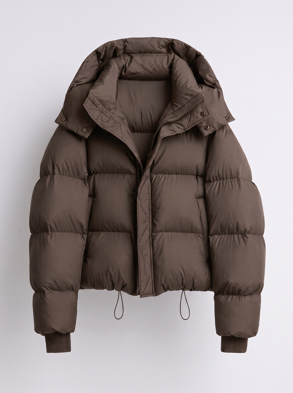Women's Puffer Jacket – Oversized Hooded Design