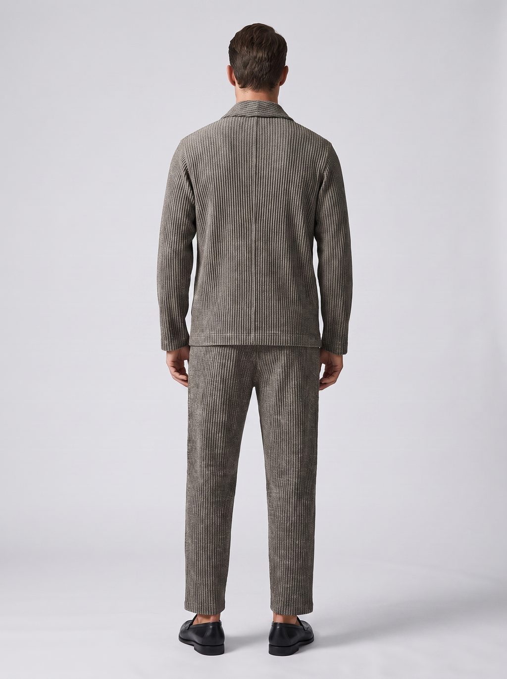 Men's Slim Fit Plaid Suit Blazer and Trousers