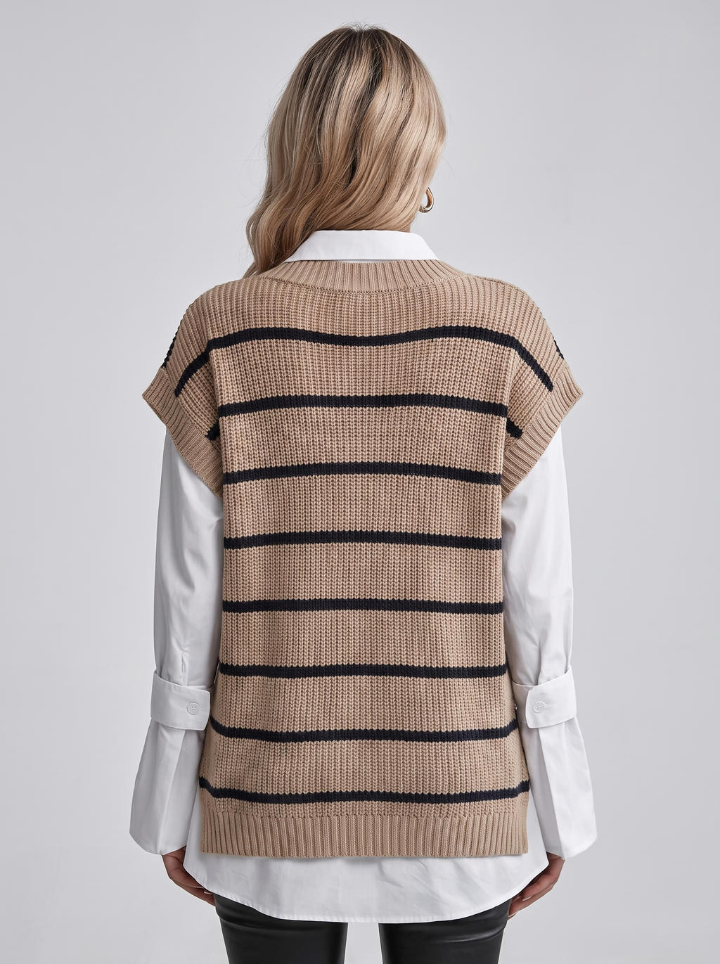 Women's Striped Sweater Vest