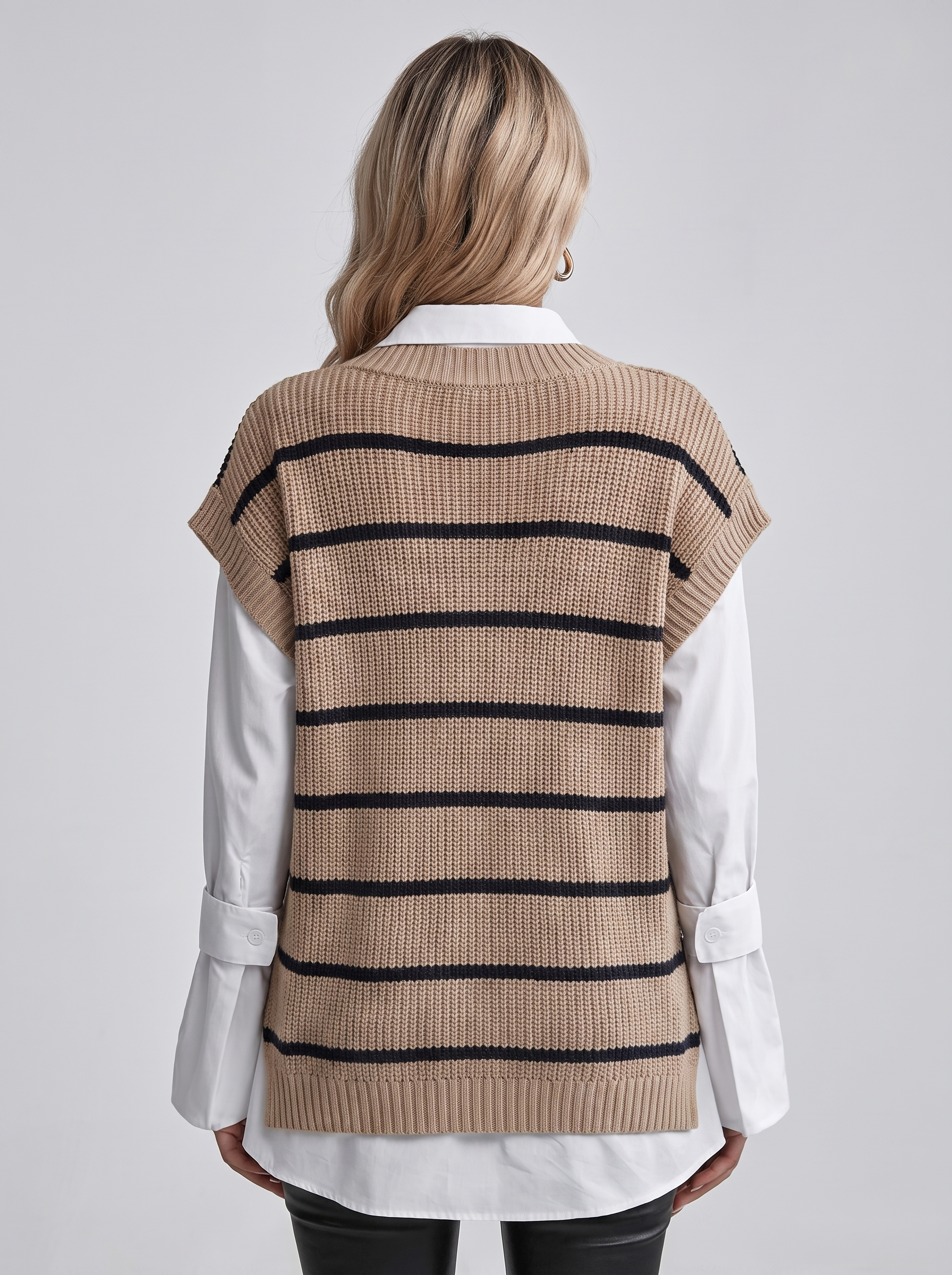 Women's Striped Sweater Vest