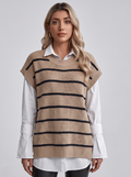Women's Striped Sweater Vest