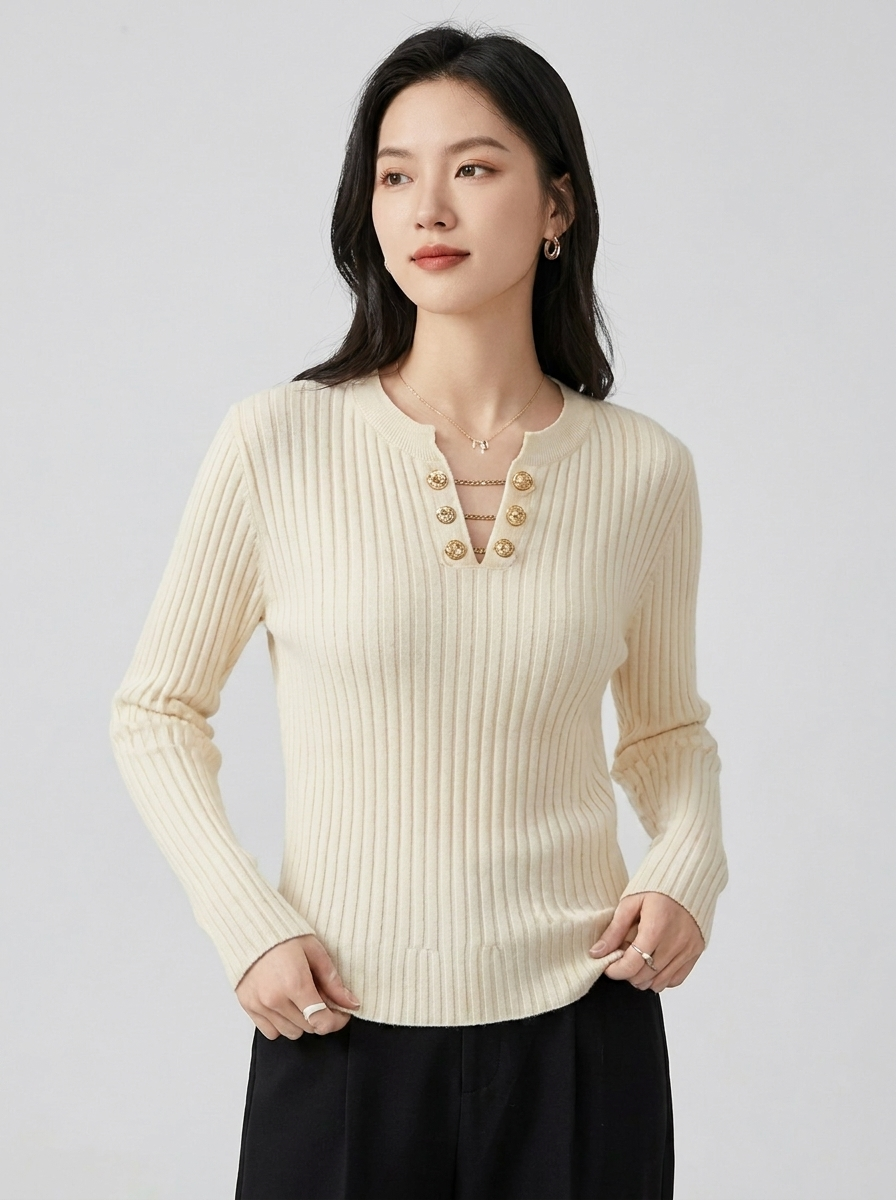 Women's Slimming Long Sleeve Sweater
