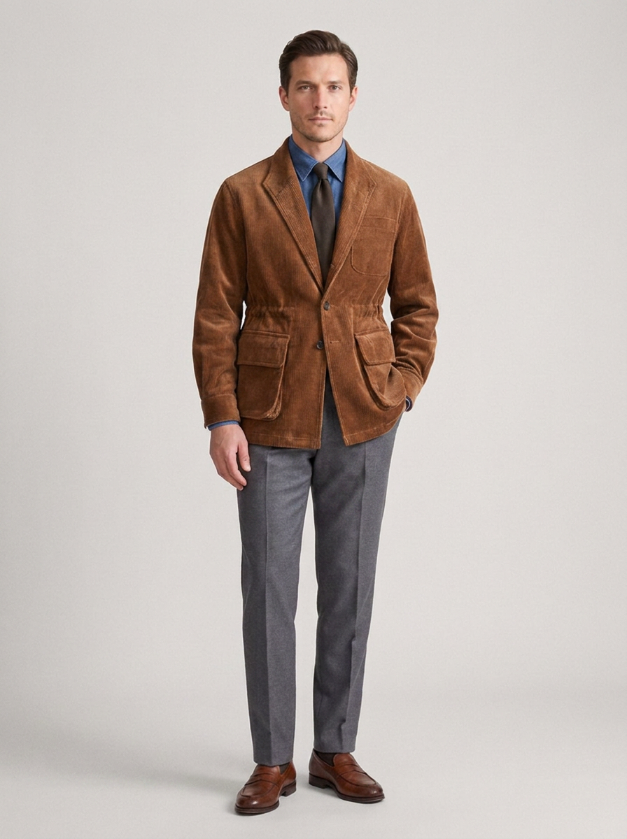 Men's Smart Casual Corduroy Jacket
