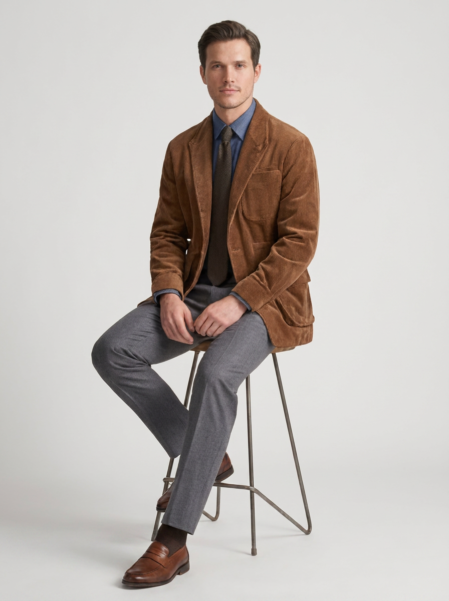 Men's Smart Casual Corduroy Jacket