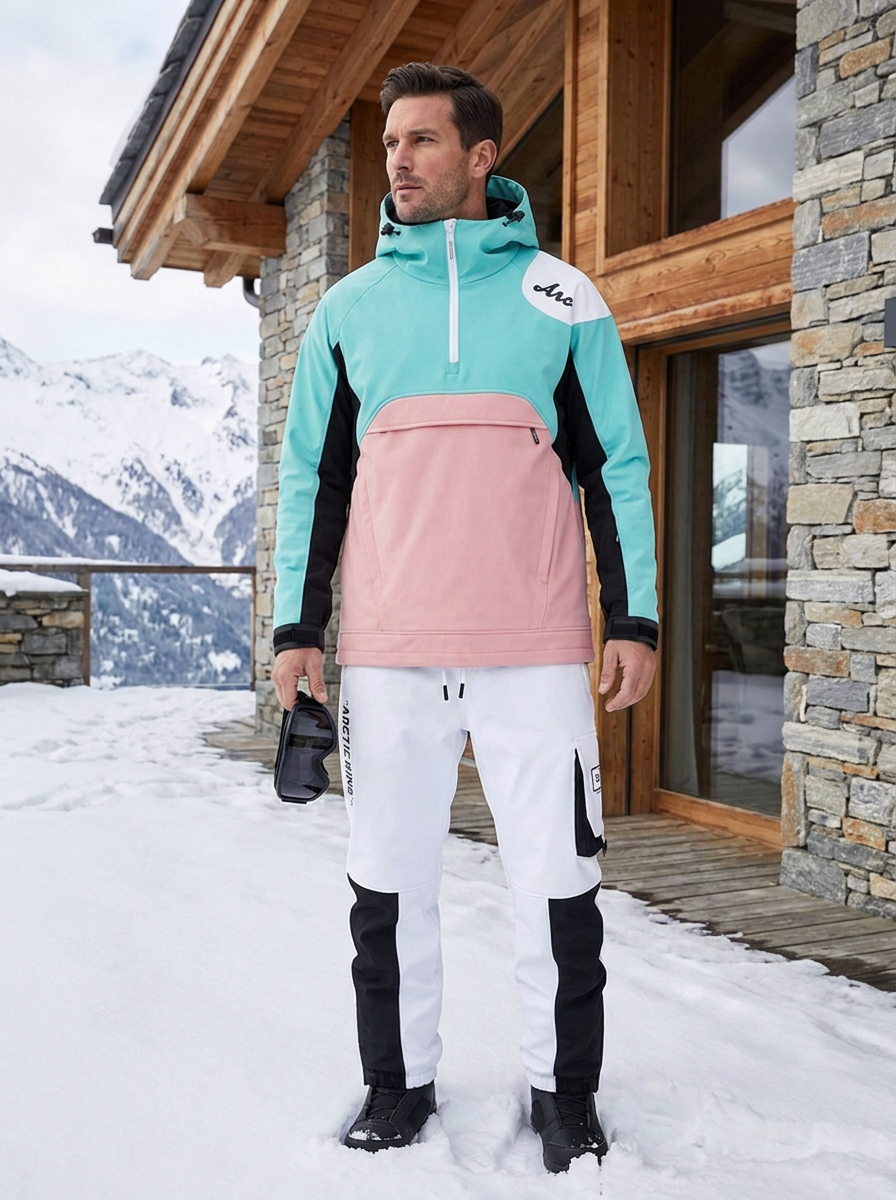 Men's Windproof Ski Suit - Durable Ski Clothes for Outdoor Sports